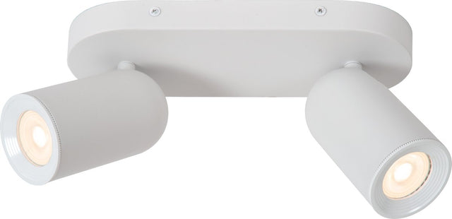 Lucide punch - plafondspot (plafondlamp) - 2xgu10 (mr16) - wit