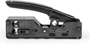 Nedis krimptang - cat5 cat5e cat6 cat6a cat7 rj12 - snijden tang - abs staal - zwart