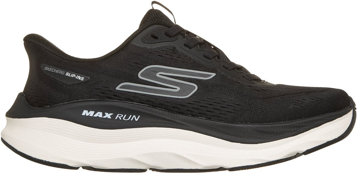 Skechers max run dames sportschoenen - zwart wit