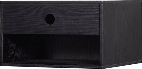 Woood nancy hangend nachtkastje - mdf - zwart - 20x34x30