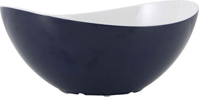 Gimex - solid line - saladeschaal - blauw wit - 1 stuk