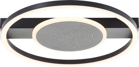 Brilliant reno - plafondlamp - led 26w - 3000k - zwart