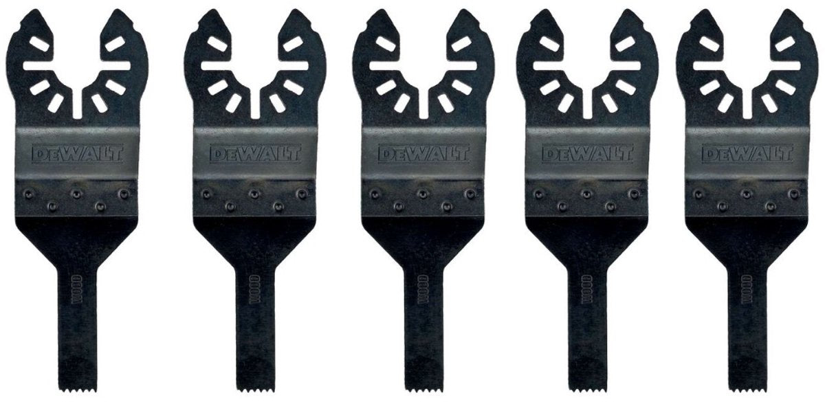 Dewalt 10x43mm multitool zaagblad hcs precisie tbv hout (5 stuks) - dt20726