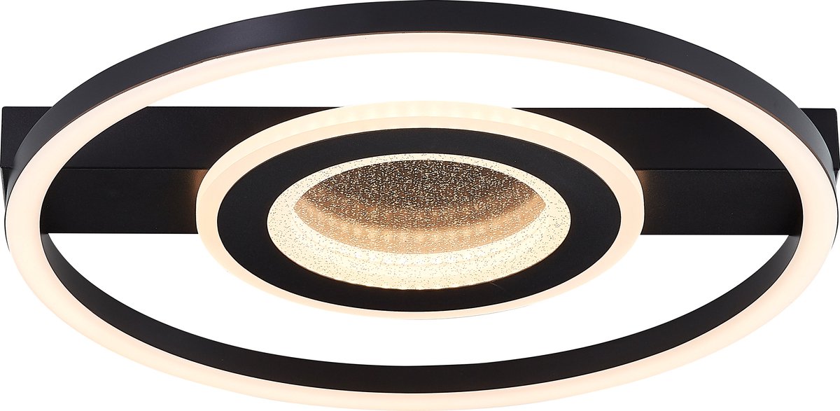 Brilliant queens - plafondlamp - led 26w - 3000k - zwart