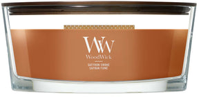 Woodwick hearthwick - saffron smoke - ellipse geurkaars - 50 branduren