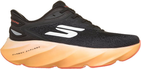 Skechers skx aero burst - si heren sportschoenen - zwart oranje 43