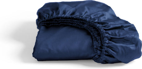 Cinderella - sundays - hoeslaken - tot 25 cm matrashoogte matrashoogte - satijn - 90x210 cm - blauw