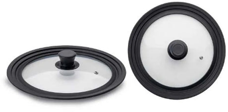 Ibili silicone glazen deksel voor pan met rand 16-18-20 cm goud