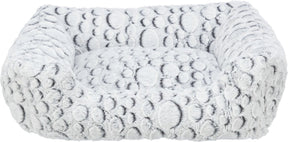 Trixie - hondenmand mila - hoekig - pluche - wit grijs - 50x40 cm s