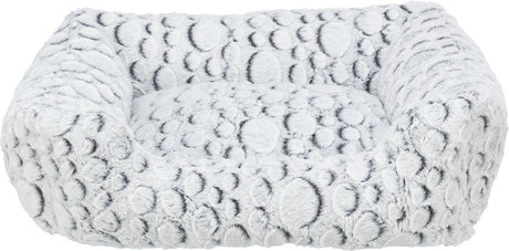 Trixie - hondenmand mila - hoekig - pluche - wit grijs - 50x40 cm s