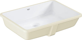 Grohe cube ceramic inbouwwastafel - keramiek - 60,5 x 49 cm - met antibacteriã«le afwerking - wit