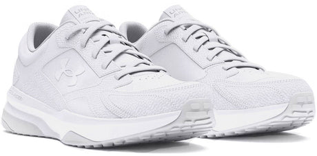 Under armour ua edge lthr-wht heren sportschoenen - wit - halo grijs