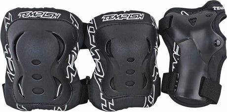 Tempish - fid - skatebescherming - 3-pack - volwassenen - zwart - xl