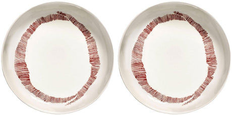 Serax - ottolenghi feast - bord - wit zwart - 22 ø - 2 stuks