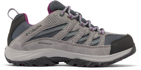 Columbia crestwood™ waterproof dames wandelschoenen - graphite, wild iris 36