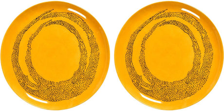 Serax - ottolenghi feast - bord l - geel zwart - 26 ø - 2 stuks