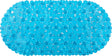 Differnz lapis anti-slip inlegmat bad 70x35cm blauw transparant
