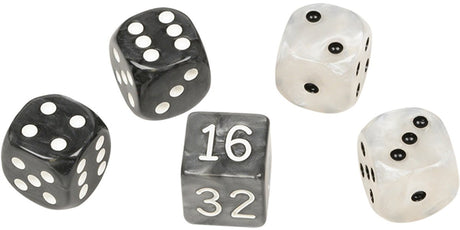 Philos dobbelset backgammon kunststof zwart-wit spelaccessoire.