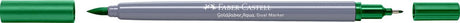 Faber-castell - duo aquarel marker - goldfaber - smaragdgroen 163 - brush 0,6mm - fc-164663