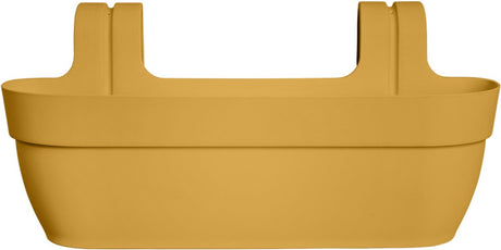 Elho vibia campana easy hanger xl 58 - plantenbak voor balkon - balkonbak - 100% gerecycled plastic - l56 x b26.8 x h23.7 cm - honinggeel