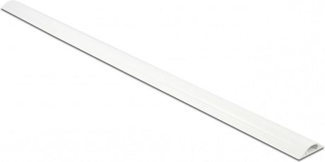 Delock kunststof kabelgoot half-rond met zelfklevende plakstrip - 100 x 3 cm wit