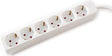Value 6-voudige stekkerdoos zonder schakelaar, wit, 1,5 m