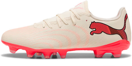 Puma future 9 play fg ag unisex sportschoenen - sugared almond- white-ultra red- black