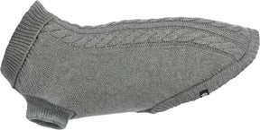 Trixie trui kenton grijs - hondenkleding - 50 cm