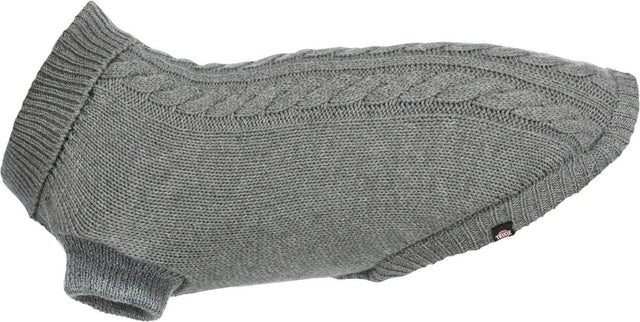 Trixie trui kenton grijs - hondenkleding - 50 cm