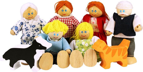 Bigjigs poppenhuis familie jt117