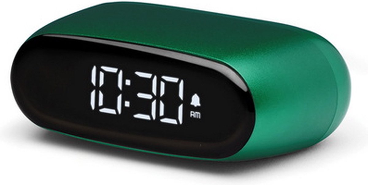 Lexon design minut pocket size alarm clock - dark green