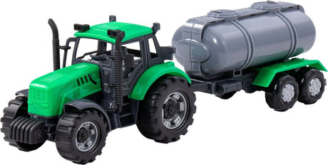 Cavallino tractor met tankwagen groen, schaal 1:32