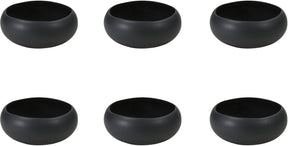Medard de noblat - oslo black - kleine kom 12 cm - 6 delig - stoneware