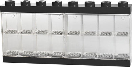 Lego opbergbox minifiguur 16, zwart -