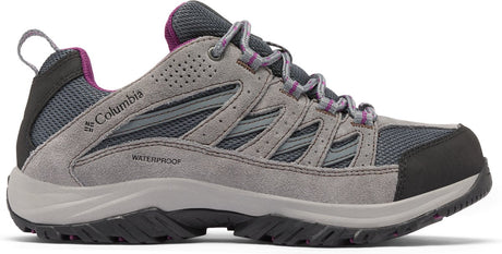 Columbia crestwood™ waterproof dames wandelschoenen - graphite, wild iris 37