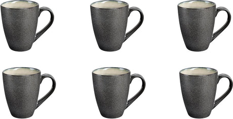 Medard de noblat - shadow nacre - beker 30 cl - 6 delig - stoneware