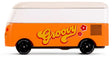 Candylab speelgoedauto vw t1 oranje - candycar world busje.