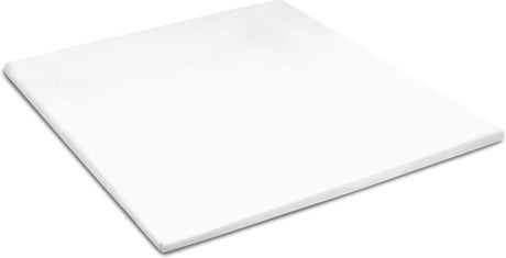 Cinderella sundays hoeslaken - topper - 100% katoen-satijn - 180x220 cm - tot 15 cm - wit