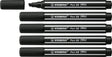 Stabilo pen 68 max – premium viltstift met dikke beitelpunt - zwart - doos 5 stuks