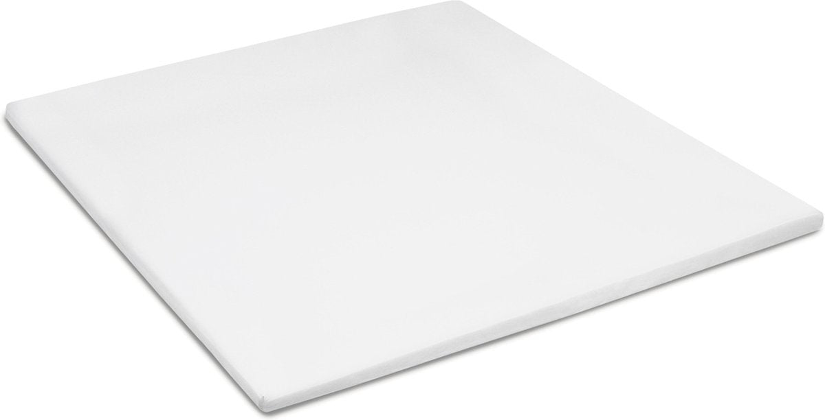 Cinderella premium molton topper hoeslaken - matrasbeschermer voor topper - 90x210 cm - tot 15 cm matrashoogte - wit
