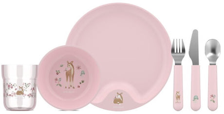 Mepal mio kinderservies set little dutch - 6-delig - kraamcadeau - kinderservies - fairy garden