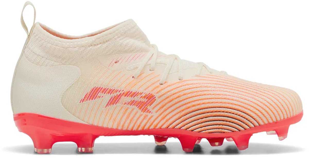 Puma future 9 match fg ag jr unisex sportschoenen - sugared almond- white-ultra red- black