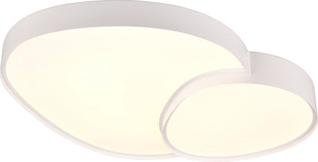 Trio rise - plafondlamp - wit mat - incl. 1x smd 45w - geintergreerde dimmer - memory functie - lichtkleur instelbaar