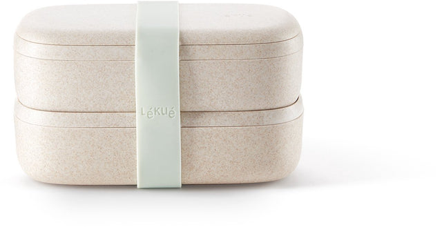 Lékué lunchbox broodtrommel - to go - organic - 1 l - beige