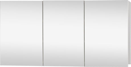 Differnz brida spiegelkast - badkamerkast van fsc-gecertificeerd mdf - 2 deuren met geïntegreerde greep - 2 planken achter de deurtjes - voorgemonteerd - 50 x 15 x 100 cm - wit
