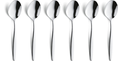 Amefa florence - 6 koffielepels -14 cm- zilver - cadeauverpakking - hoogwaardig 18 10 chroomnikkelstaal