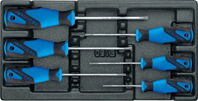 Gedore - 1500 es-2163 tx - 3-c schroevendraaier-set - 6 delig