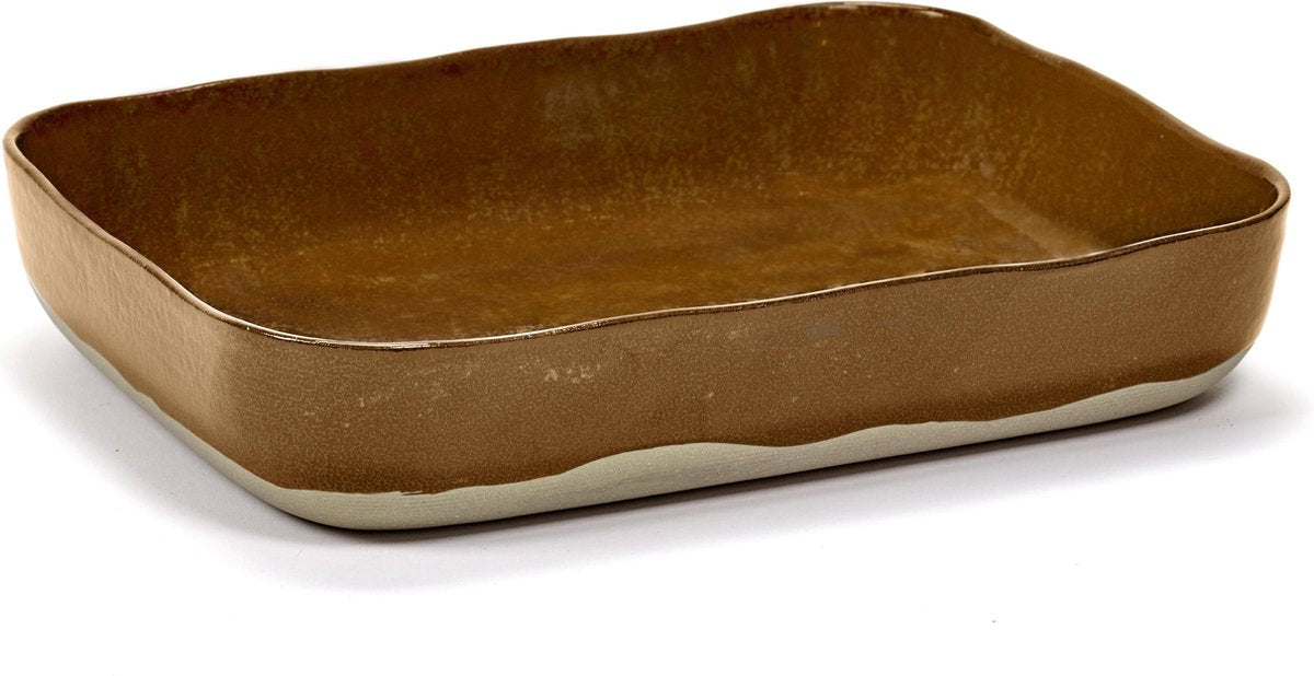Serax - merci la nouvelle table - ovenschaal - okerbruin - 2 stuks