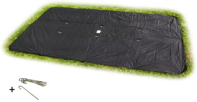 Exit toys exit groundlevel trampoline afdekhoes 244x366cm - trampoline beschermhoes - weerbestendig - rechthoekig - afdekzeil