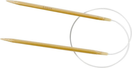 Creativ company rondbreinaalden - bamboe breinaalden - breinaald met kabel - circular knitting needle - breinaald 5,5 mm - rondbreinaald 60 cm - 1 set